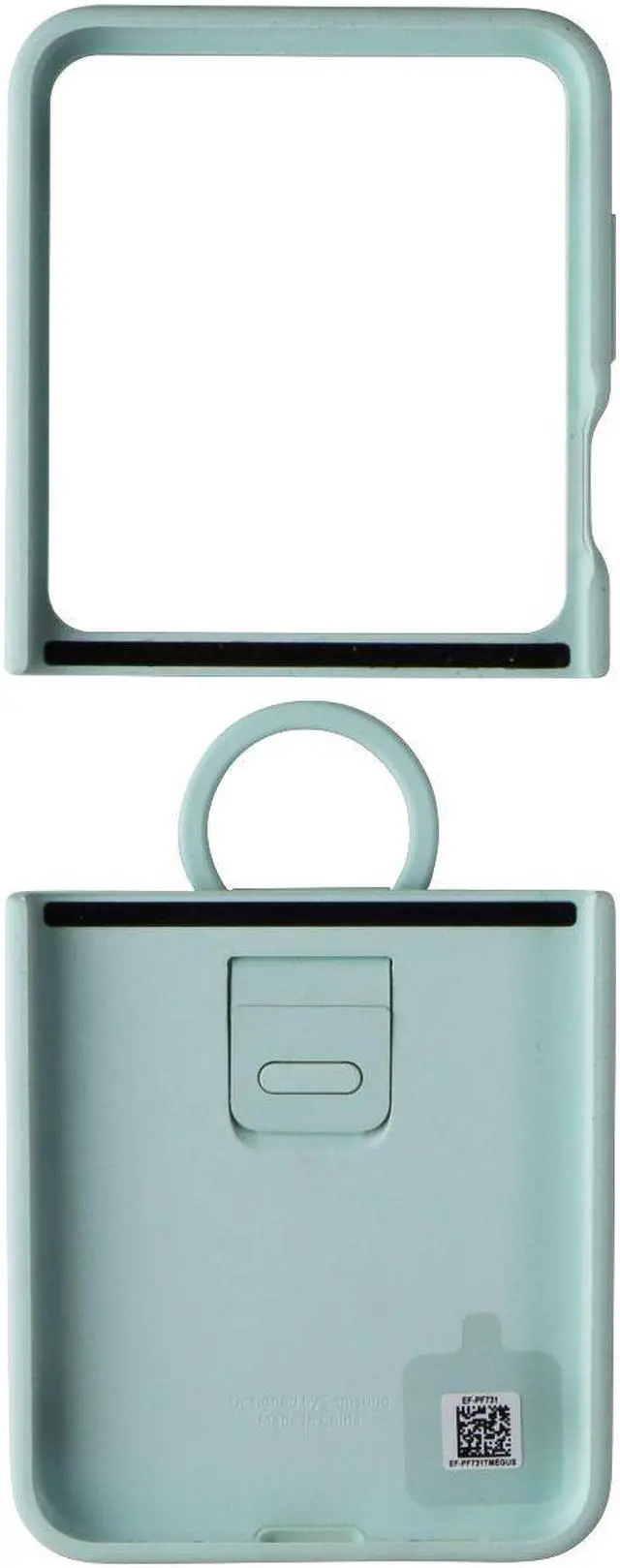 Alt view image 2 of 2 - SAMSUNG Official Silicone Cover Case with Ring for Galaxy Z Flip5 - Ocean Green