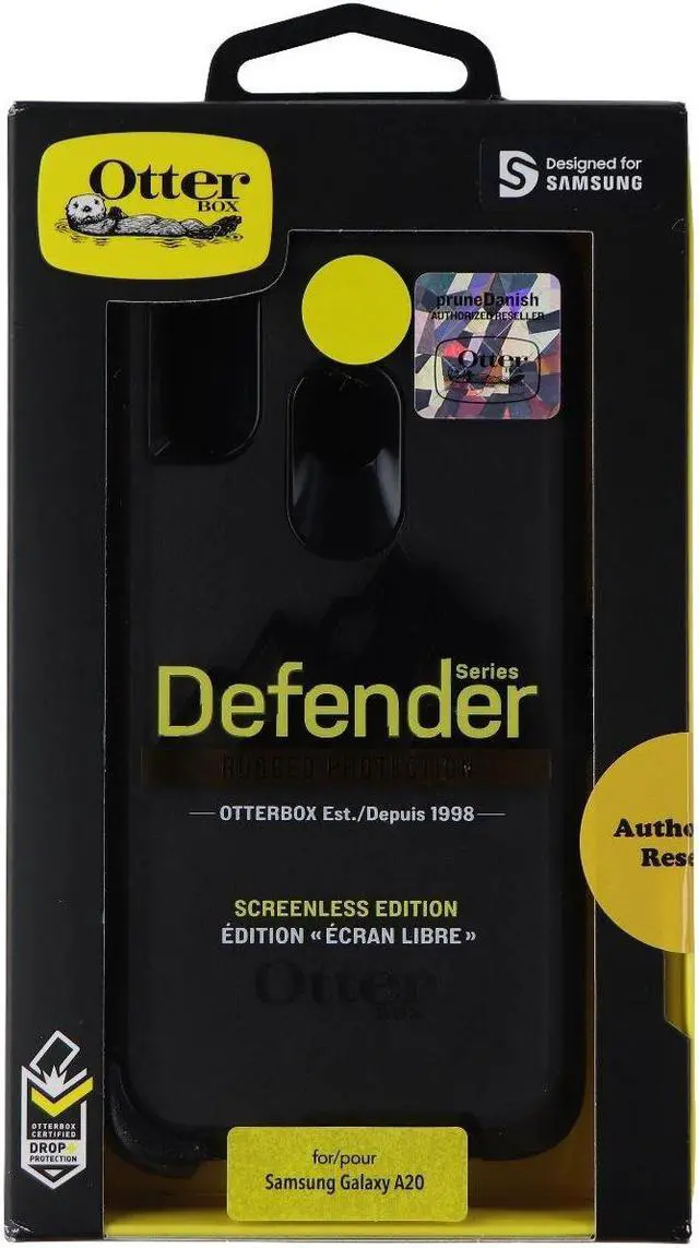 Alt view image 3 of 3 - OtterBox Defender Series SCREENLESS Edition Case for Samsung Galaxy A20 - Black