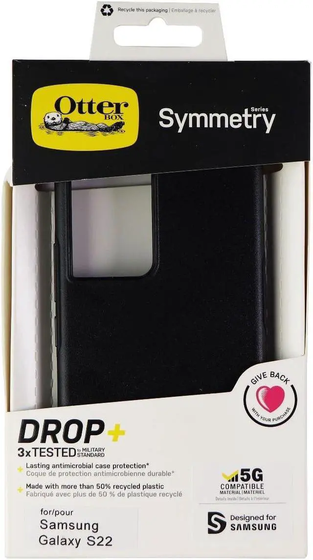 Main image of OtterBox Symmetry Series Case for Samsung Galaxy S22 - Black