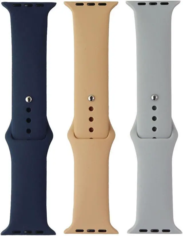 Main image of PureGear Watch Band Set for Apple Watch 42/44/45mm - Blue/Tan/Gray
