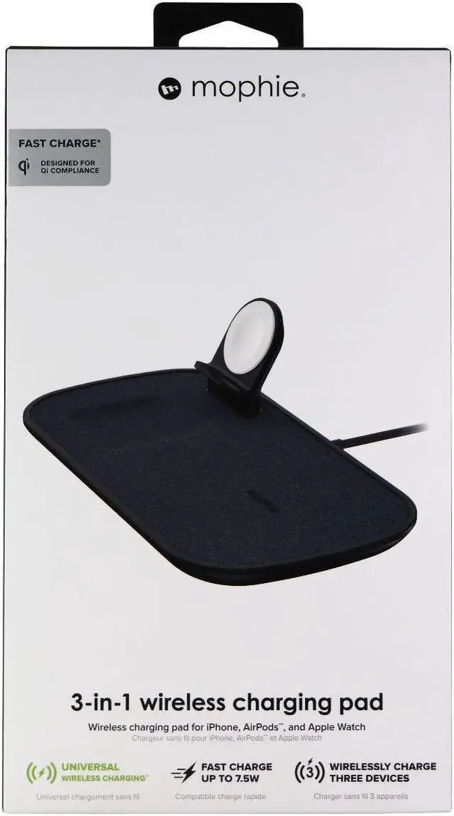 Alt view image 9 of 9 - Mophie - 409903653 - Mophie Induction Charger - AC Plug