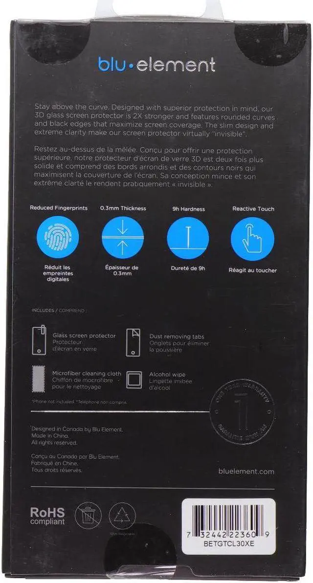Main image of Blu Element 3D Curved Glass Screen Protector for TCL 30 XE 5G