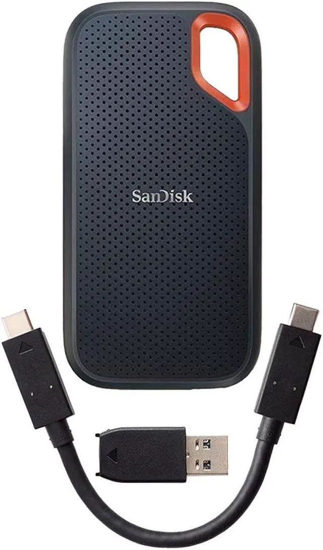 Alt view image 3 of 3 - SanDisk Extreme Portable 1TB External USB-C NVMe SSD : SDSSDE61-1T00-AT - Black