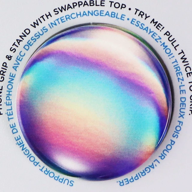 Alt view image 3 of 3 - PopSockets PopGrip Swappable Grip for Phones & Tablets - Rainbow
