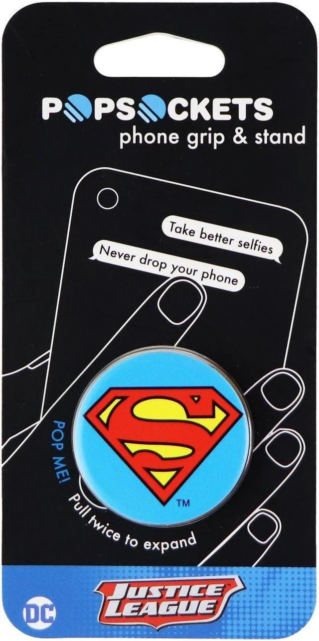 Main image of PopSockets Collapsible Grip & Stand for Phones & Tablets - Superman Icon 101578