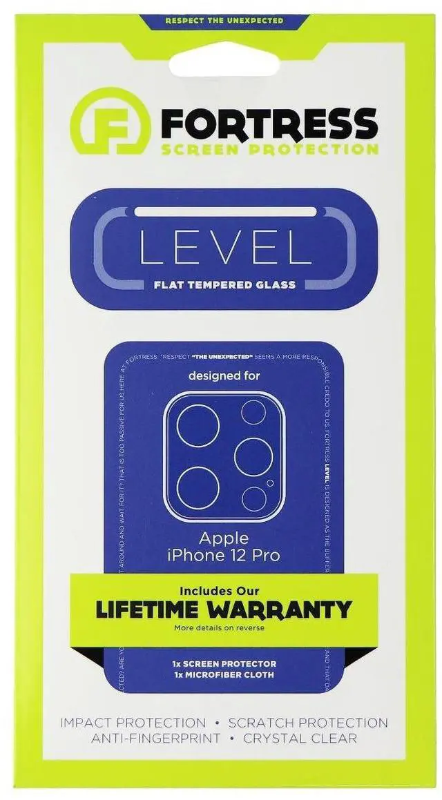 Main image of Fortress Tempered Glass Camera Lens Protector and Cover for iPhone 12 Pro