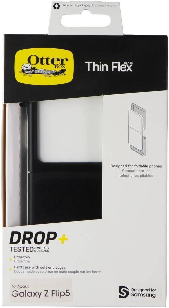 Main image of OtterBox Thin Flex Series Case for Samsung Galaxy Z Flip5 - Black