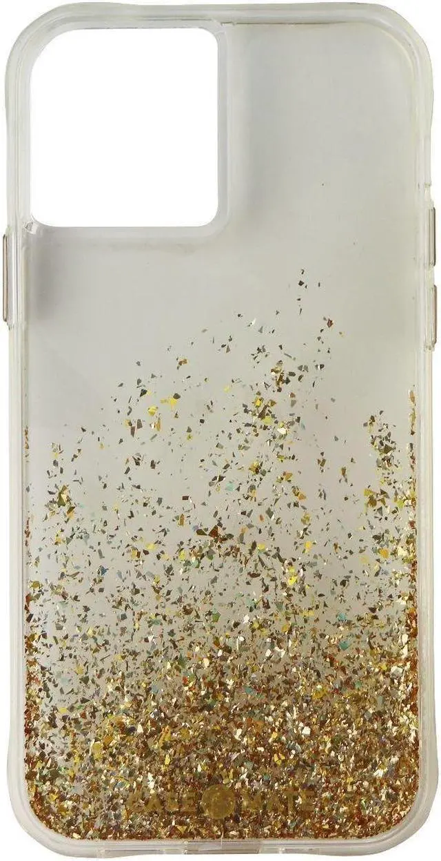 Main image of Case-Mate Twinkle Ombre Hard Case for Apple iPhone 12 and 12 Pro - Gold Glitter