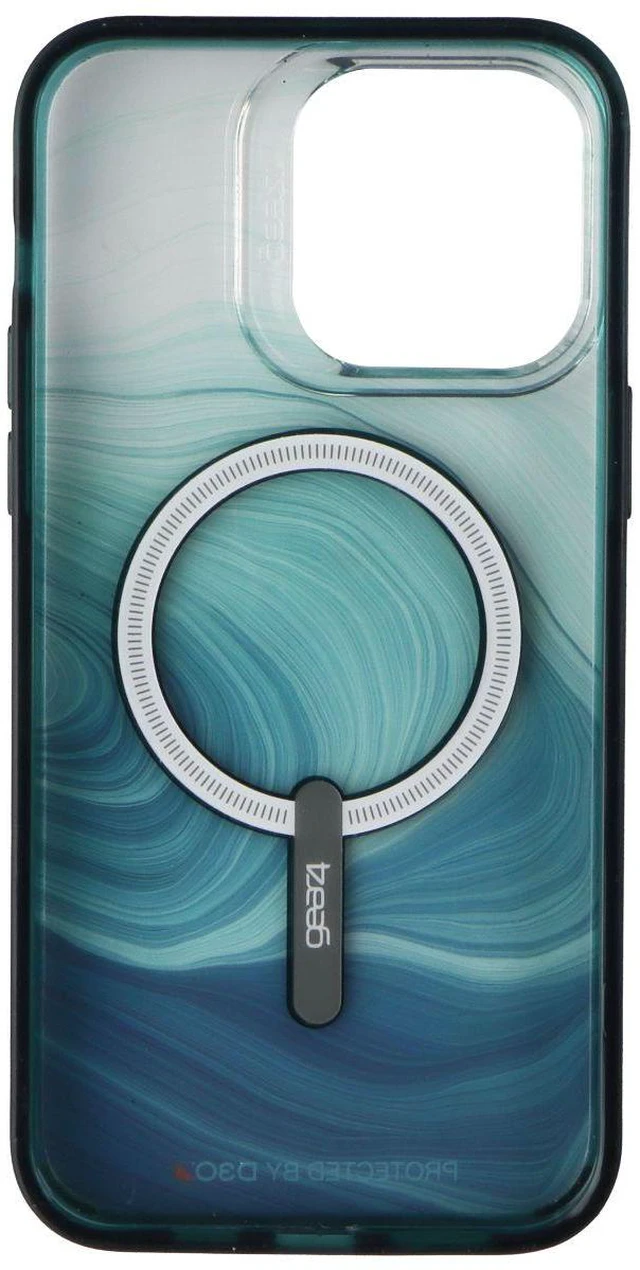 Main image of ZAGG Gear4 Milan Snap Case for MagSafe for Apple iPhone 14 Pro Max - Green Swirl