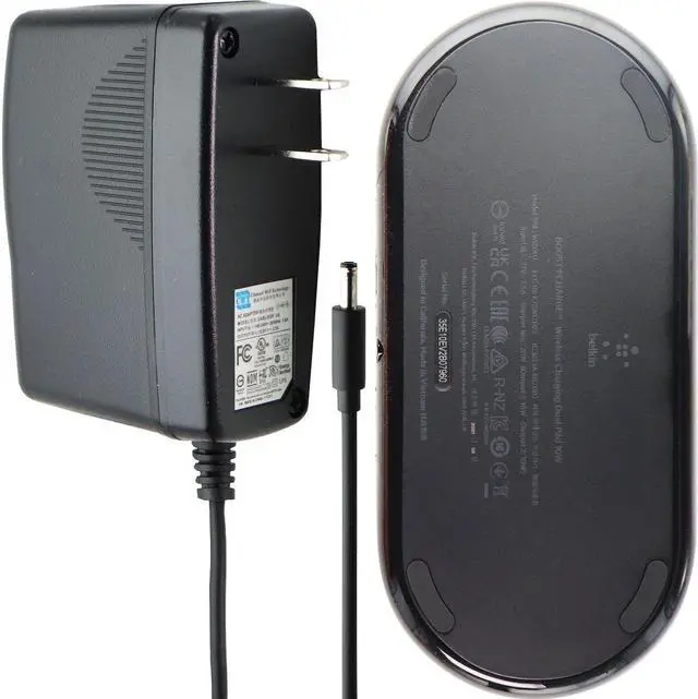 Alt view image 16 of 16 - Belkin Dual Wireless Charger (Dual Wireless Charging Pad 10W for iPhone 11, 11 Pro, 11 Pro Max, Galaxy S20, S20+, S20 Ultra, Pixel 4, 4XL, AirPods and More), Black