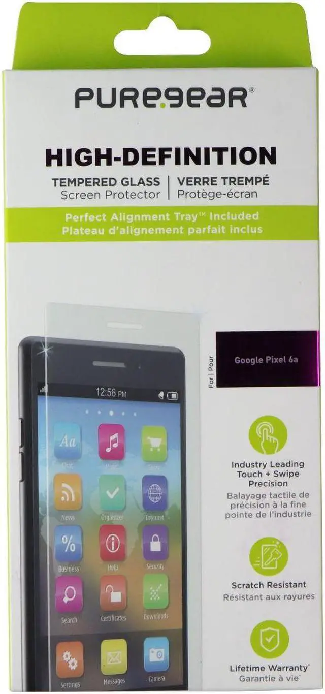 Main image of PureGear High-Definition Tempered Glass Screen Protector for Google Pixel 6a