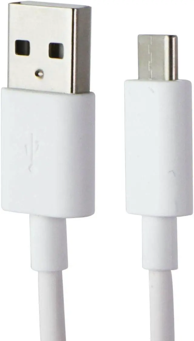 Main image of Alcatel USB to USB-C 2.6FT Charge/Sync Cable - White