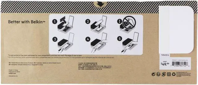 Main image of Belkin ScreenForce Pro TemperedCurve Screen Protector for Galaxy S22+/ 5Pk BULK*