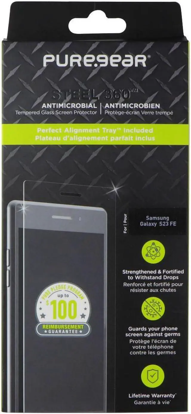 Main image of PureGear Steel 360 Series Tempered Glass for Samsung Galaxy S23 FE - Clear