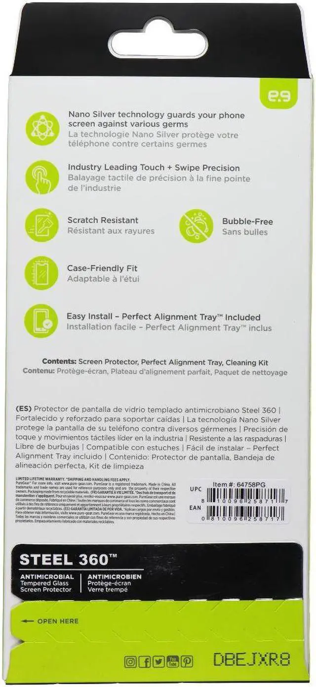 Main image of PureGear Steel 360 Series Tempered Glass for Samsung Galaxy A15 5G - Clear