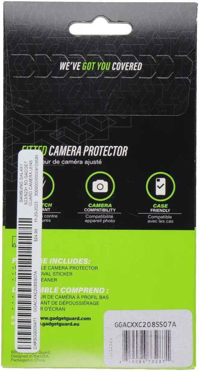 Main image of Gadget Guard Camera Protector for Samsung Galaxy (S23/S23+)