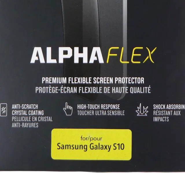 Alt view image 4 of 4 - Otterbox Alpha Flex Screen Protector for Samsung Galaxy S10 - Clear