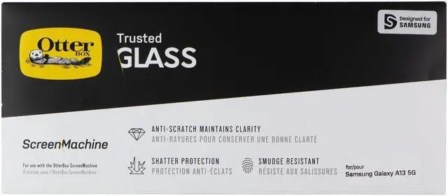 Main image of OtterBox Trusted Glass for ScreenMachine (Bulk Packaging) for Galaxy A13 5G