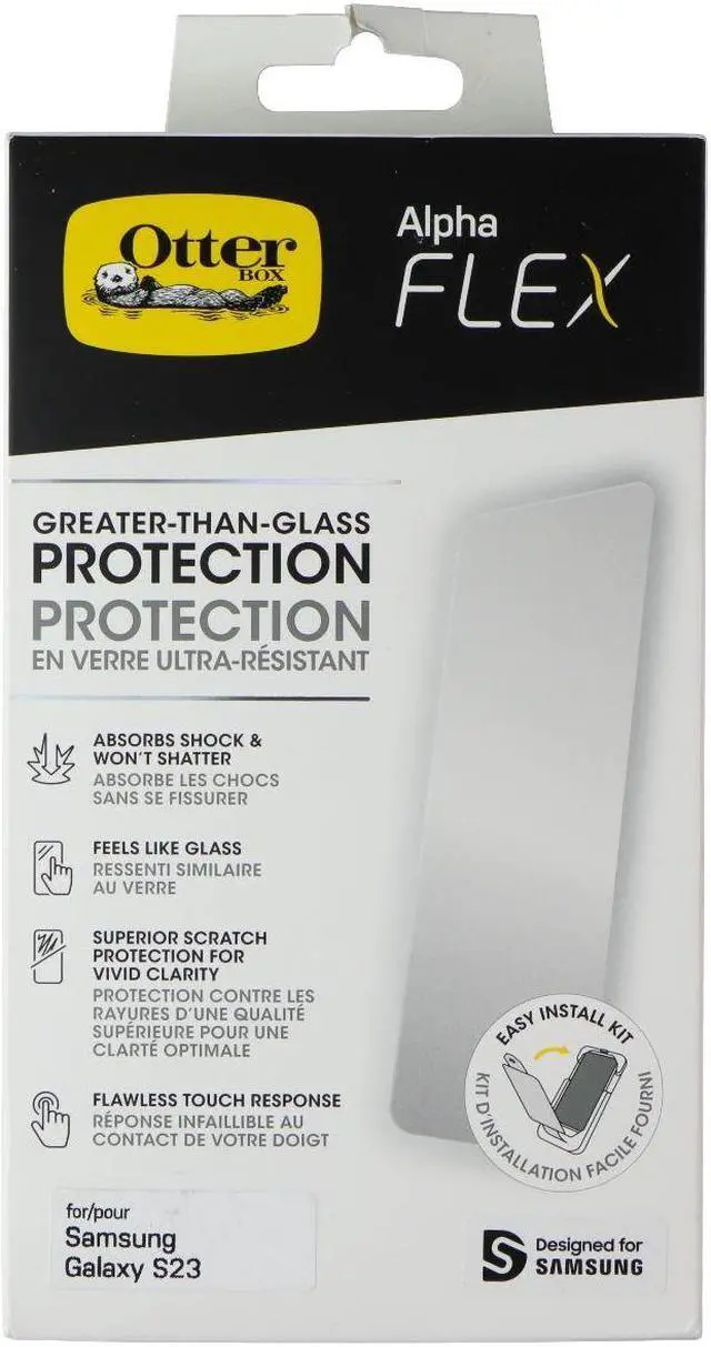 Main image of OtterBox Alpha Flex Greater-Than-Glass Screen Protection for Galaxy S23