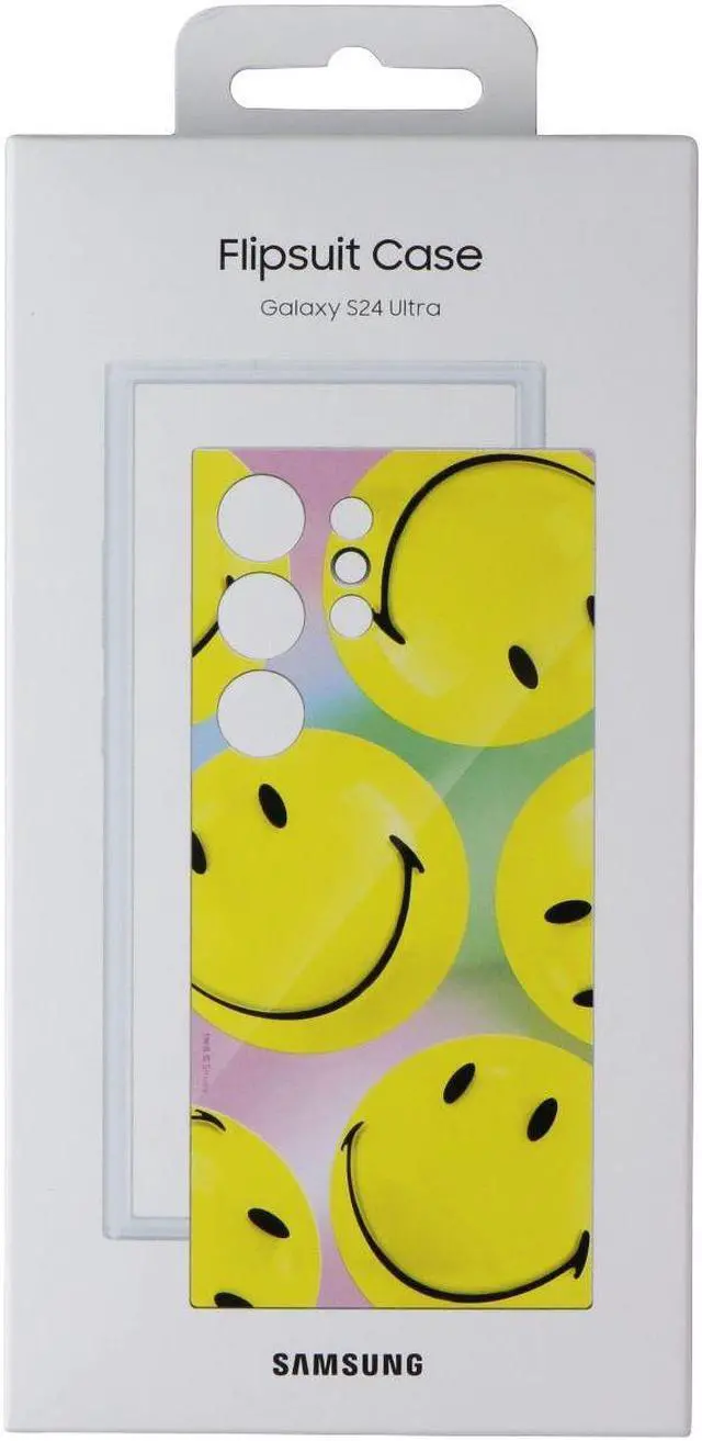 Main image of Samsung Official Smiley Flipsuit Case for Galaxy S24 Ultra - Yellow