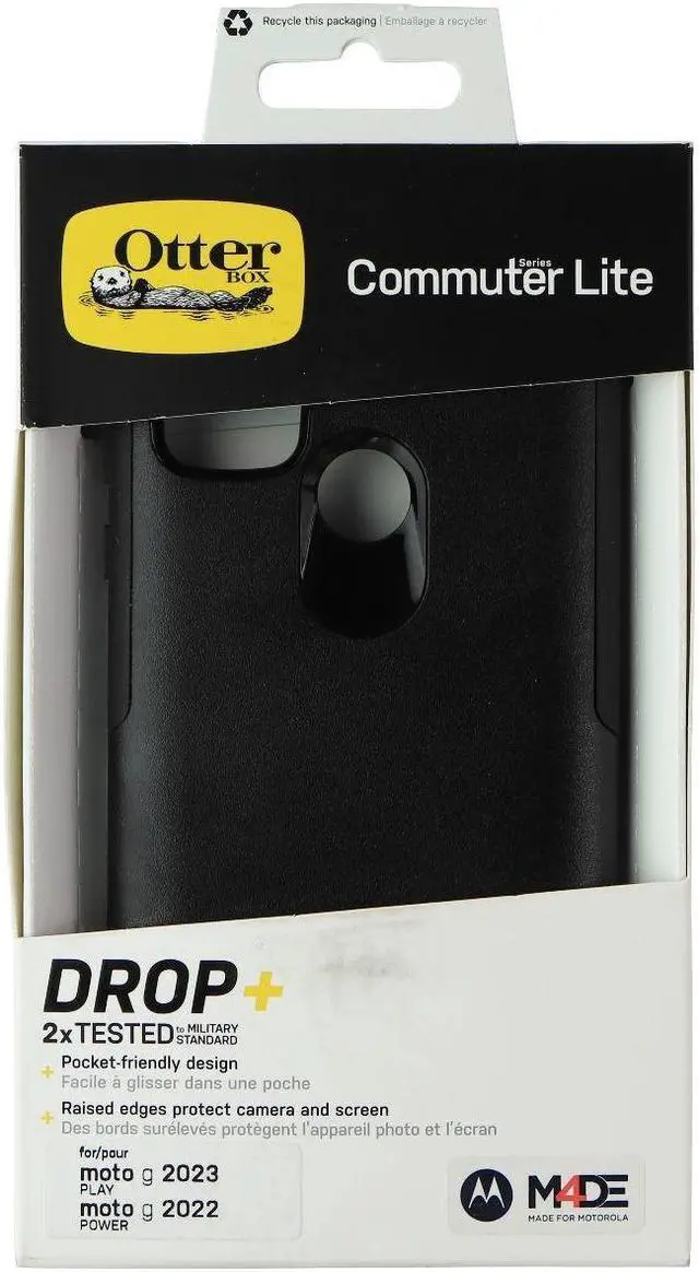 Main image of OtterBox Commuter Lite Series Case for Motorola Moto G Play (2023/2022) - Black