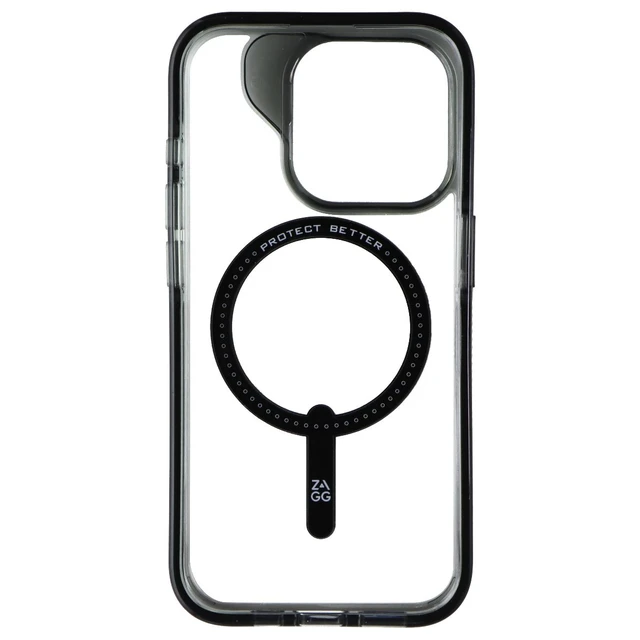 Alt view image 3 of 3 - ZAGG Santa Cruz Snap Series Case for MagSafe for Apple iPhone 15 Pro - Black
