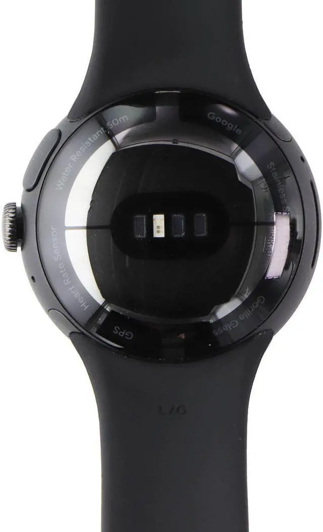 Main image of Google Pixel Watch 32GB GQF4C (GPS + WiFi) Matte Black Case/Obsidian Active Band