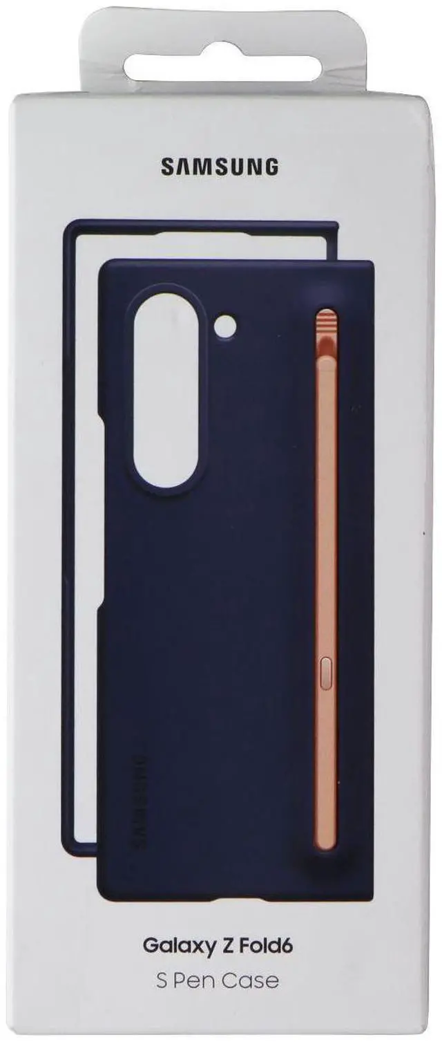 Alt view image 3 of 3 - Samsung Galaxy Z Fold6 S Pen Case - For Samsung Galaxy Z Fold 6 Smartphone - Navy - Shock Absorbing - Thermoplastic Polyurethane (TPU)  EF-OF95PCNEGUS