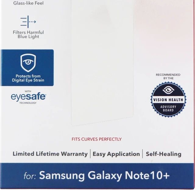 Alt view image 2 of 4 - ZAGG InvisibleShield Ultra VisionGuard - Protect Your Eyes and Your Phone - Made for Samsung Note 10+ - Case Friendly Screen Protection