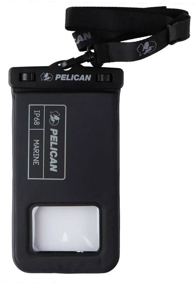 Alt view image 3 of 3 - Pelican Marine Waterproof Floating Phone Pouch (Regular Size) - Stealth Black