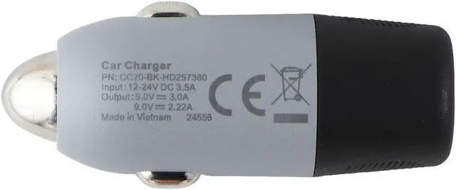 Main image of Ventev 20W USB-C Car Charger (CC20-BK-HD257380) - Gray / Black