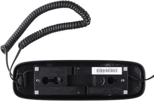 Main image of Uniden Black Slimline Corded Phone - Black (1100BK)