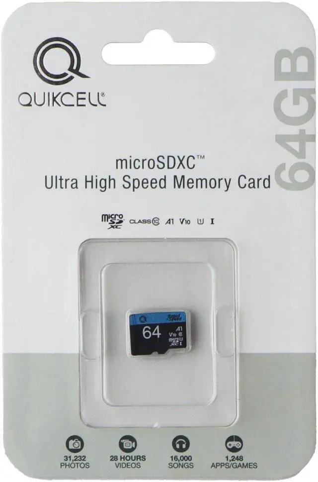 Main image of Quikcell MicroSDXC Ultra High Speed Memory Card - 64GB