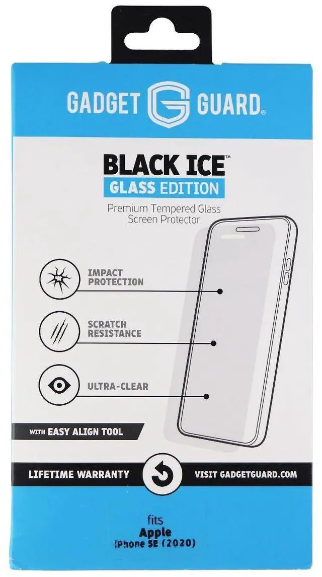 Main image of Gadget Guard Black Ice Screen Protector for Apple iPhone SE (2020) - Clear