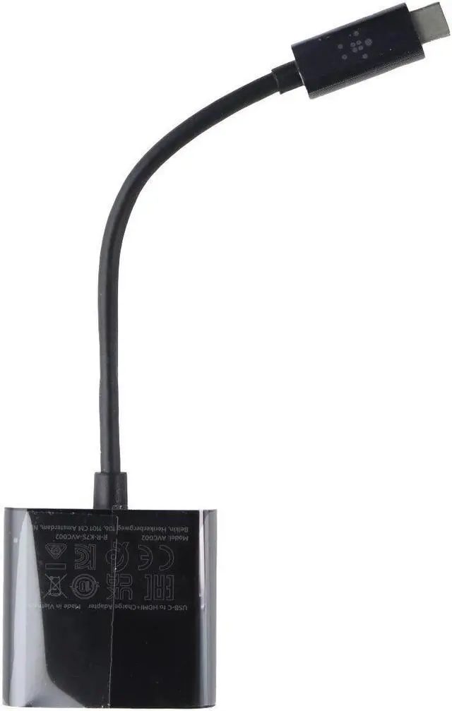 Alt view image 7 of 7 - Belkin USB-C to HDMI Adapter W/ USB-C Charge Adapter, 4K UHD Video Passthrough, Up to 60W Power Output, Compatible with All your USB-C Devices