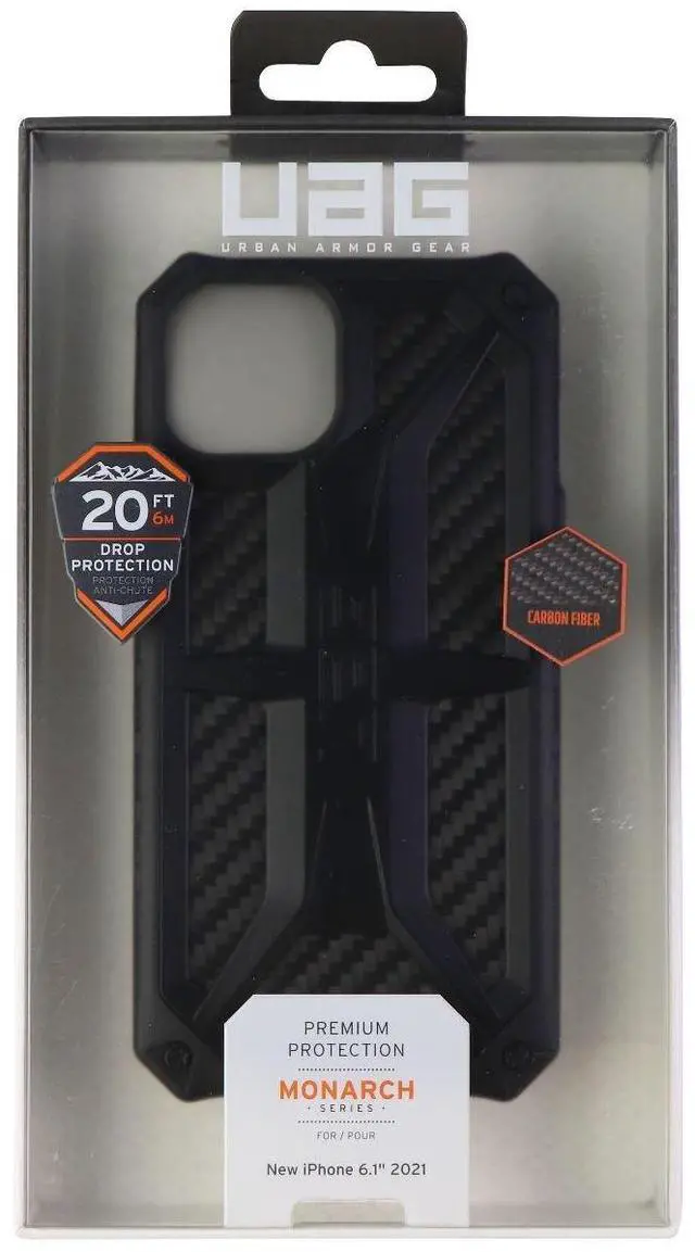 Main image of Urban Armor Gear UAG Monarch Series Case for Apple iPhone 13 - Carbon Fiber