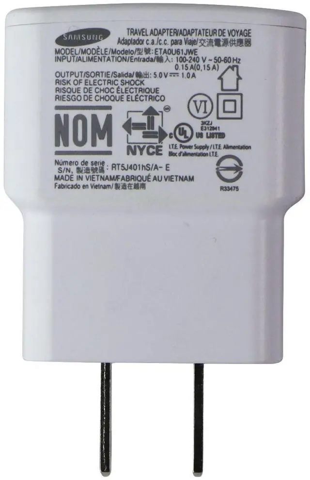 Main image of OEM Genuine Replacement Charger SAMSUNG	ETAOU61JWE