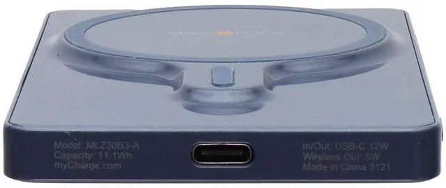Main image of MyCharge Mag-Lock Magnetic Powerbank for MagSafe iPhones - 3,000mAh / Blue