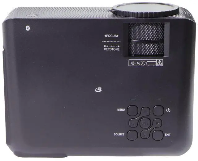 Main image of GPX Bluetooth Wireless Mini Projector with Remote Control - Black (PJ609B)
