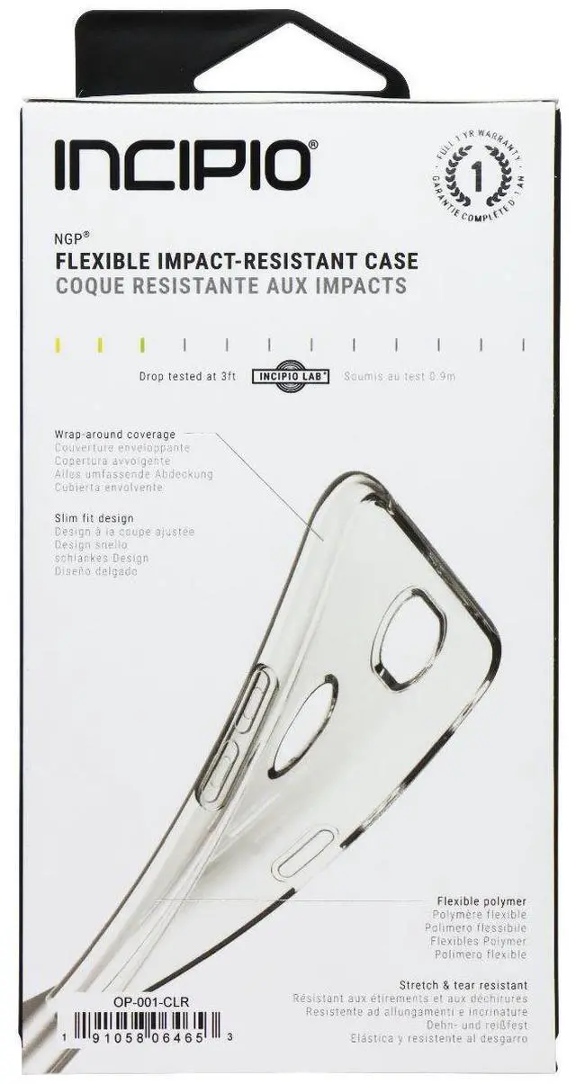 Alt view image 5 of 5 - Incipio NGP Oppo A73 Case with Translucent, Shock-Absorbing Polymer Material for Oppo A73 - Clear