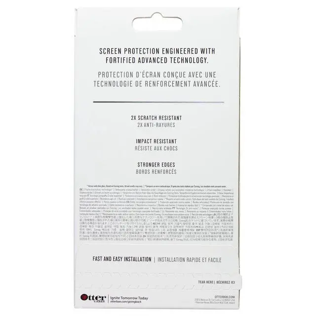 Alt view image 3 of 3 - OtterBox Alpha Glass Clear iPhone 12 mini Screen Protector 77-65370