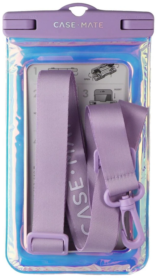 Main image of Case-Mate Waterproof Pouch Bag Case for Most Smartphones - Soap Bubble
