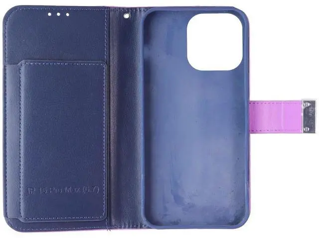 Main image of MyBat Pro MyJacket Xtra Series Wallet Case for Apple iPhone 15 Pro Max - Purple