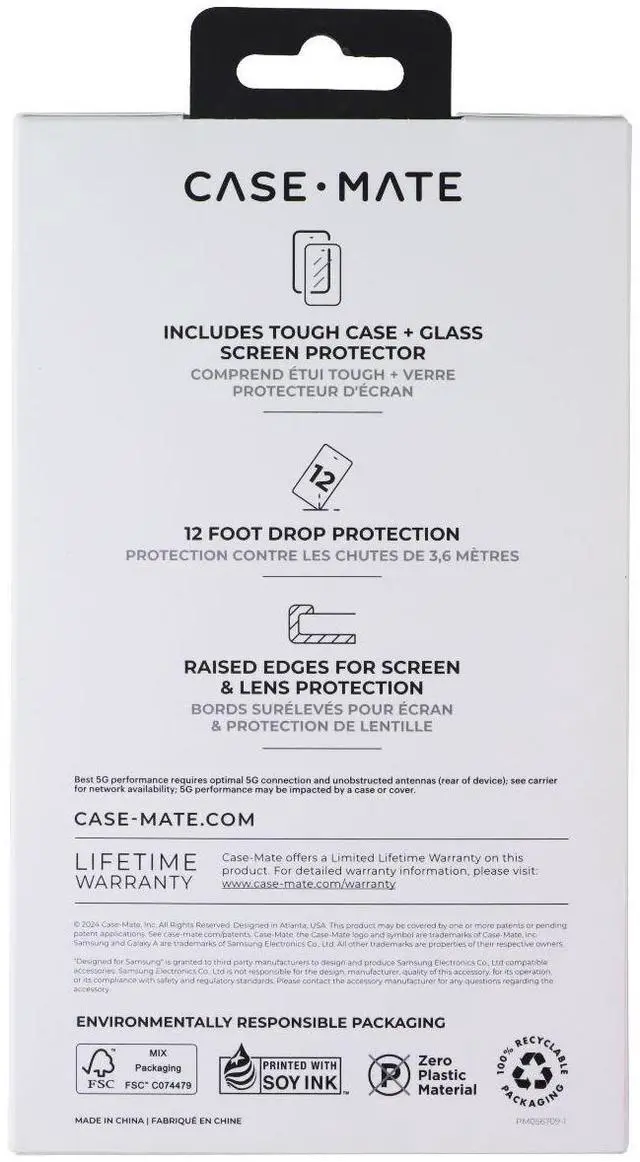 Main image of Case-Mate Tough Case & Screen Protector Bundle for Samsung Galaxy A26 5G - Black