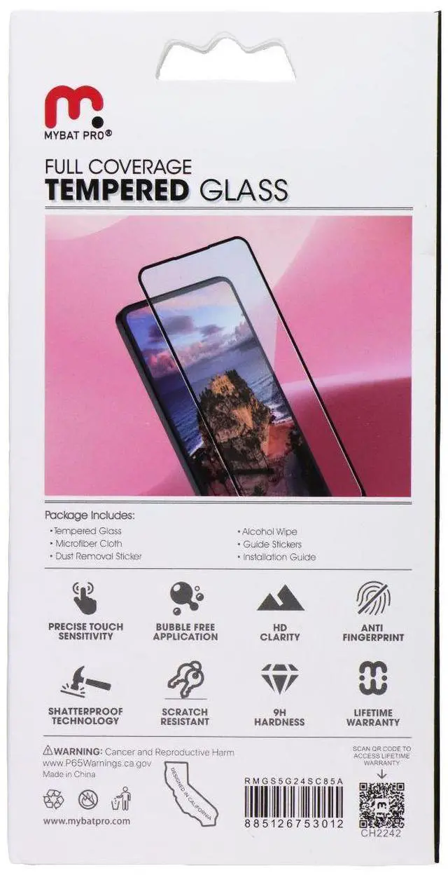 Main image of MyBat Pro Full Coverage Tempered Glass for Motorola Moto G Stylus 5G (2024)