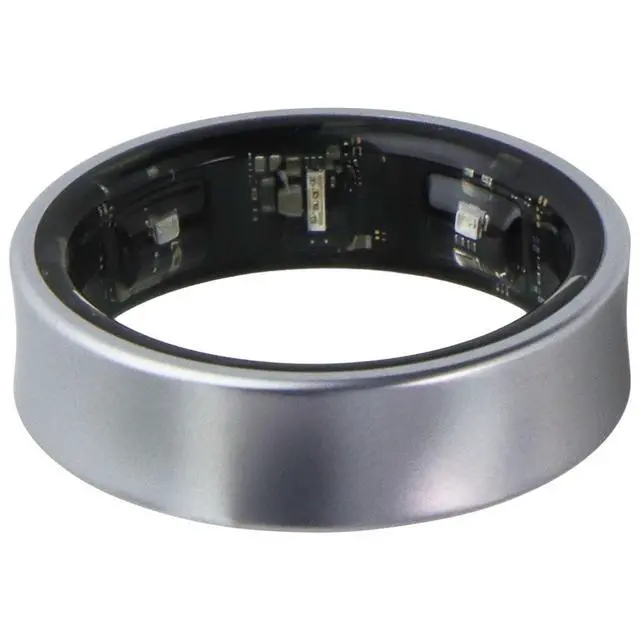 Alt view image 5 of 7 - Samsung Galaxy AI Smart Ring Bluetooth Fitness Tracker - Size 11/Titanium Silver