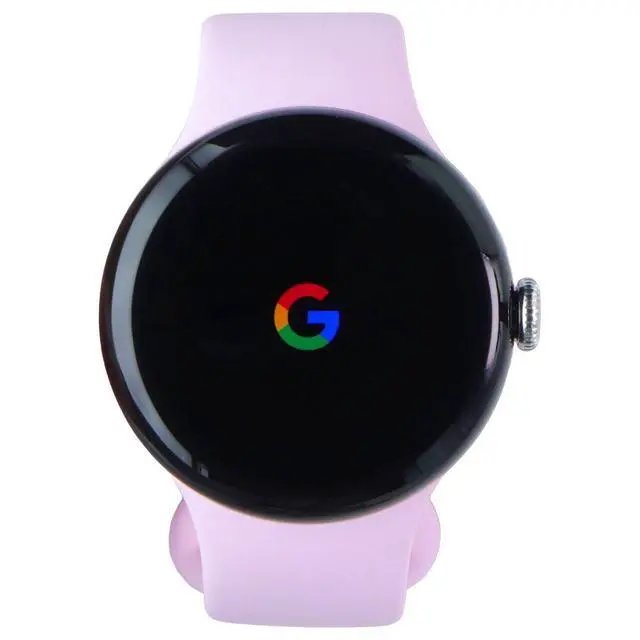 Alt view image 3 of 4 - Google Pixel Watch 3 (41mm) LTE + WiFi (GBDU9) - Silver / Rose Quartz Sport Band
