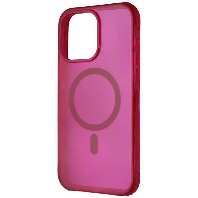 Alt view image 2 of 3 - Prodigee Safetee Neo + Mag Case with MagSafe for iPhone 15 Pro Max - Neo Fuchsia