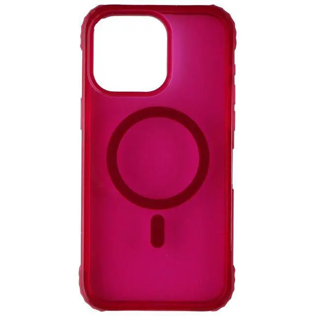 Alt view image 3 of 3 - Prodigee Safetee Neo + Mag Case with MagSafe for iPhone 15 Pro Max - Neo Fuchsia