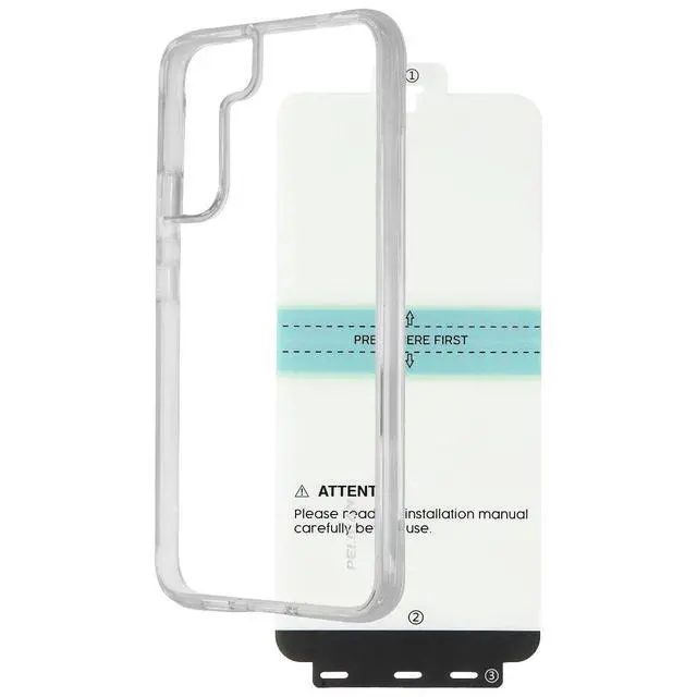 Alt view image 2 of 6 - Pelican Protection Pack Hard Case and Glass for Samsung Galaxy (S22+) - Clear